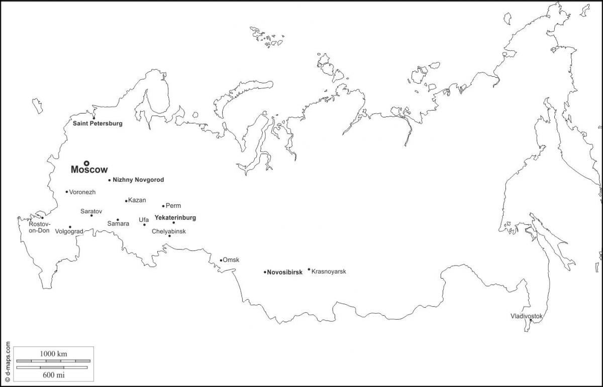 خريطة روسيا فارغة