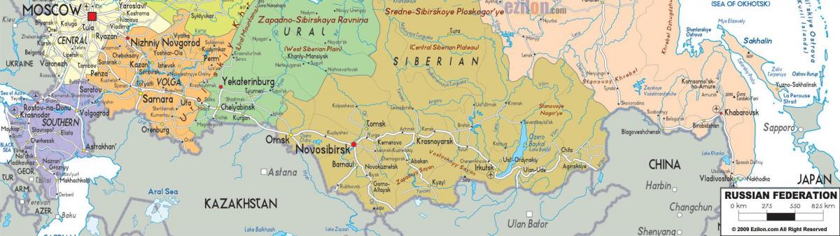 خريطة جنوب روسيا