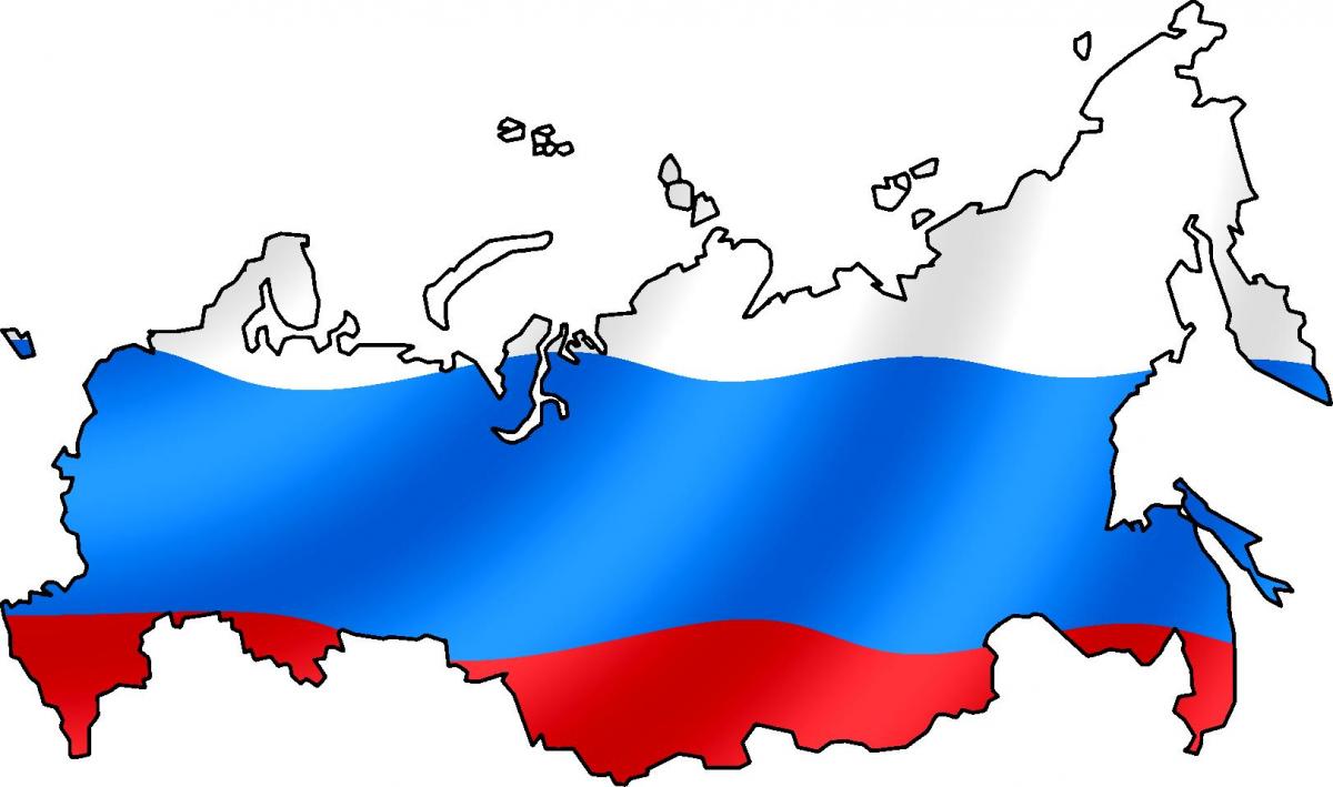 خريطة علم روسيا