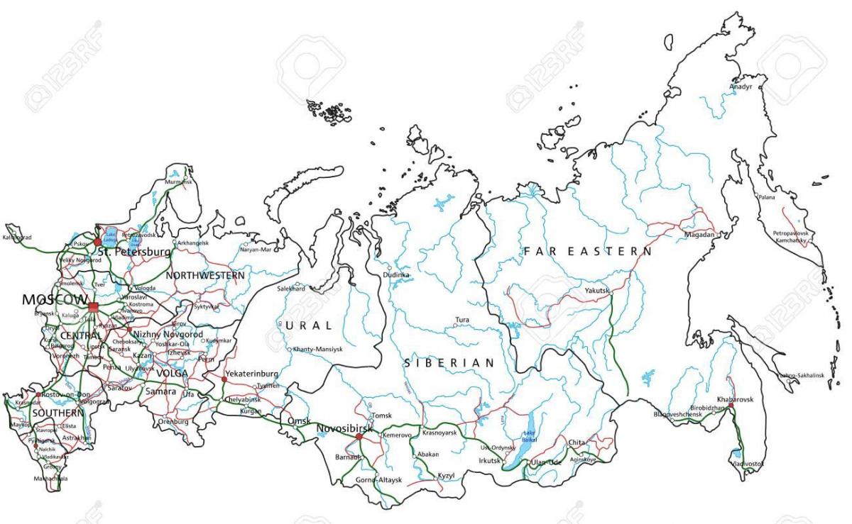 خريطة الطريق السريع لروسيا