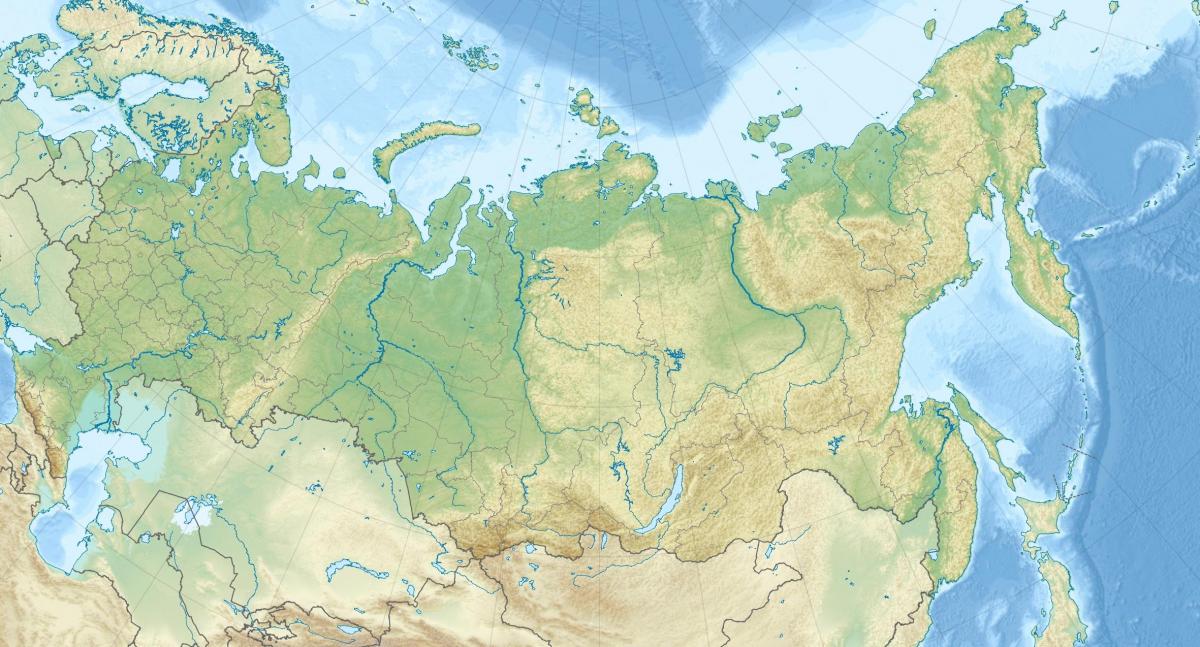 الجبال في روسيا خريطة