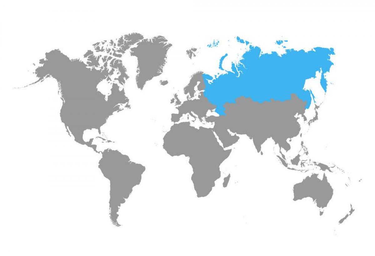 روسيا موقع على خريطة العالم